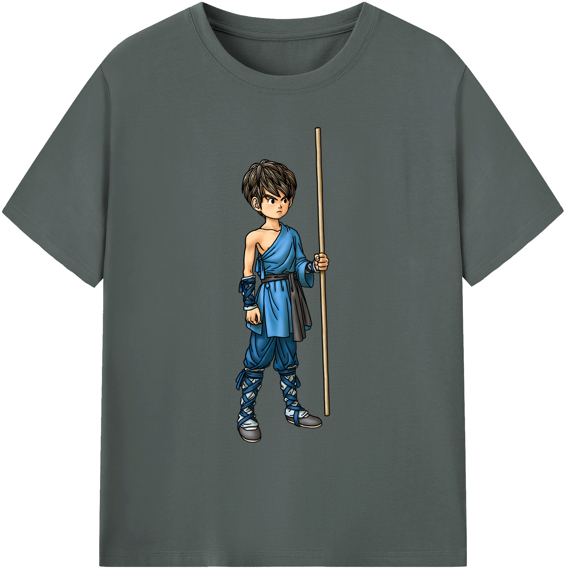 （画像用） ドラゴンクエスト Doragon Kuesuto Dragon Quest 綿100％ メンズ半袖Tシャツ｜肌触りやわらか＆通気性